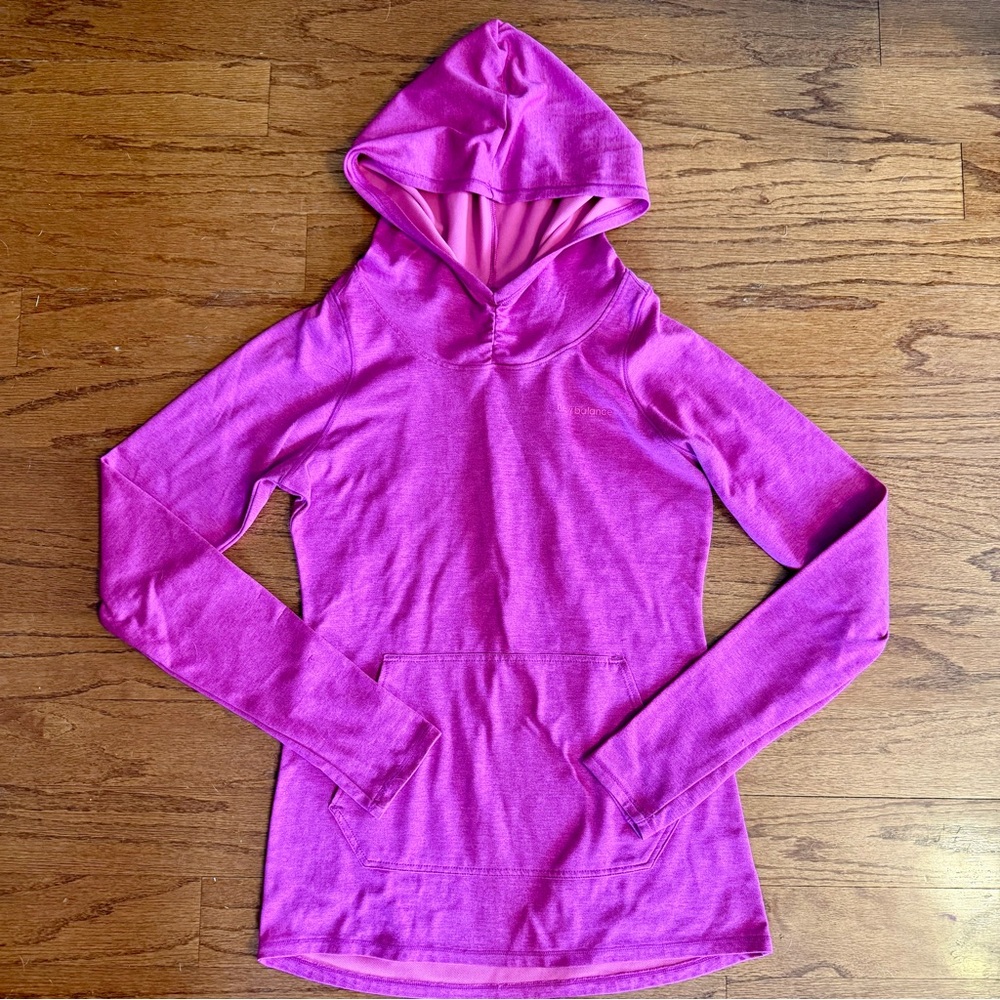 New Balance Fuchsia Pink Hooded Pullover